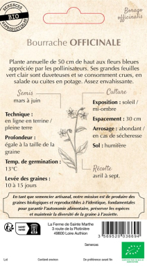Graines Bio Bourrache officinale