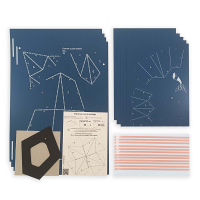 Origami 2 Queues de baleines 3D en papier, DIY