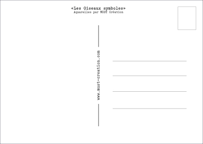 Carte postale - La Mésange bleue