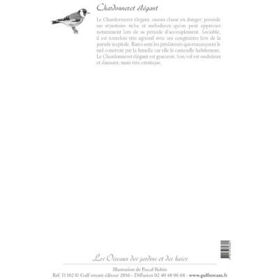 Carte Postale simple 10 x 15 cm Chardonneret élégant