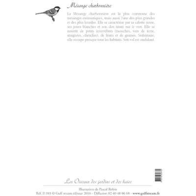 Carte Postale simple 10 x 15 cm Mésange charbonnière