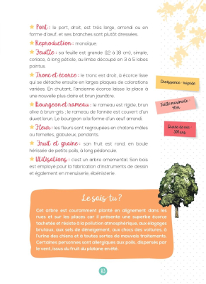 Mon petit guide nature, Les arbres