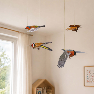Lot de 4 mobiles Oiseaux n°2 - LPO x CPN