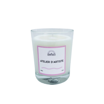 Bougie artisanale - Atelier d'artiste (180g)