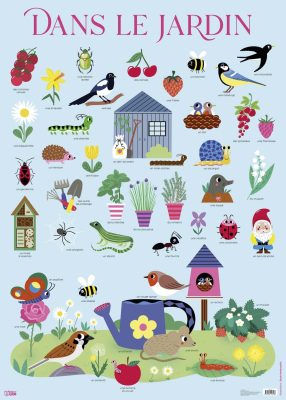 Mes posters d'école - Dans le jardin