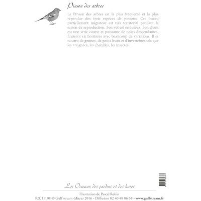 Carte Postale simple 10 x 15 cm Pinson des arbres