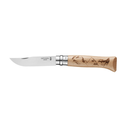 Couteau Opinel N°08 Gravure Rando
