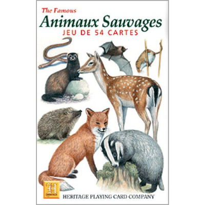 Jeu de 54 cartes animaux de la Nature