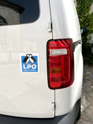 Autocollant magnétique LPO 12 x 12 cm