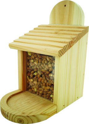 Mangeoire pour écureuils en bois