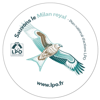 Autocollant LPO PNA - Sauvons le Milan royal