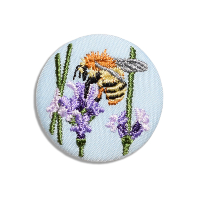 Broche brodée - Bourdon