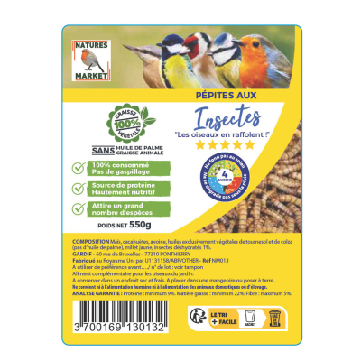 Pépites aux insectes