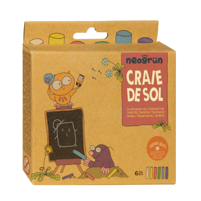 Boite de 6 craies naturelles de sol