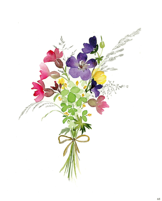 Aquarelle Fleurs des champs