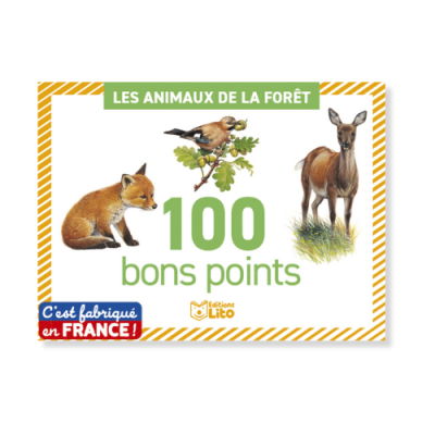 Boîte de 100 bons points - Les animaux de la forêt