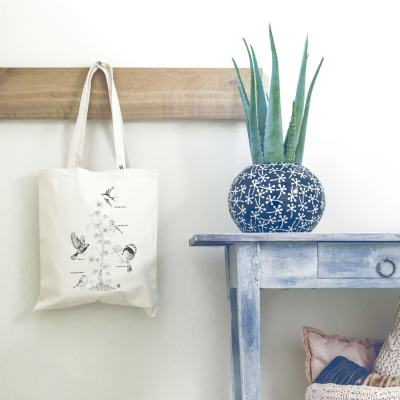 Tote bag LPO - Oiseaux des jardins
