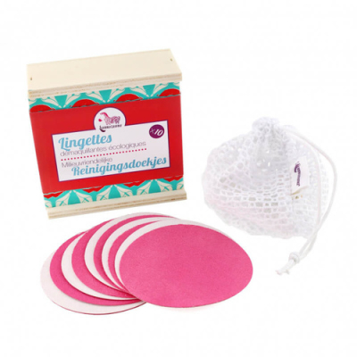 Coffret de 10 lingettes démaquillantes écologiques
