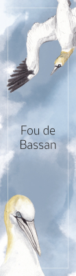 Marque-page LPO Collection littoral Fou de Bassan