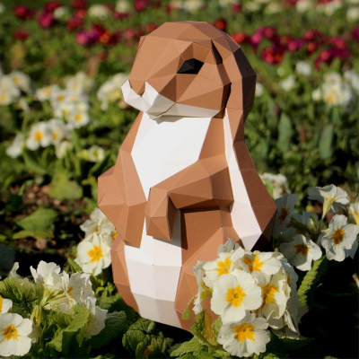 Origami Lapin 3D en papier, DIY