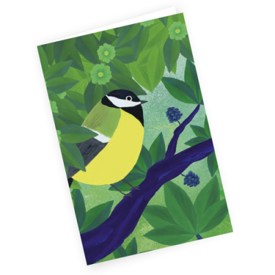 Carte postale Birdie Memory Mésange charbonnière