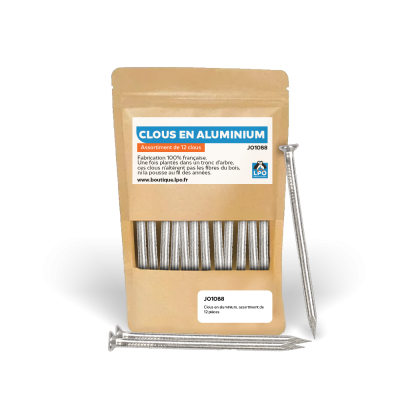 Clous en aluminium, assortiment de 12 pièces