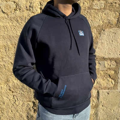 Sweat capuche LPO bleu marine L