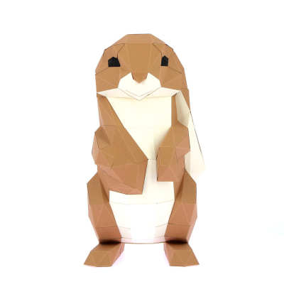 Origami Lapin 3D en papier, DIY