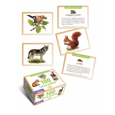 Boîte de 100 bons points - Les animaux de la forêt