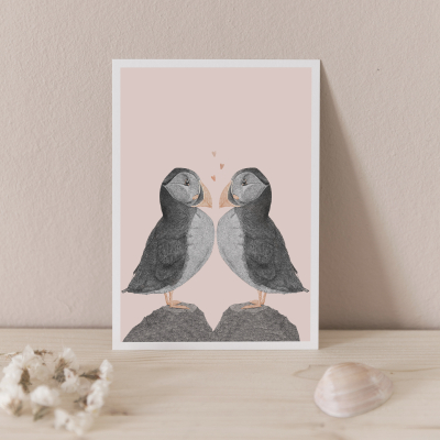 Carte postale Duo de Macareux