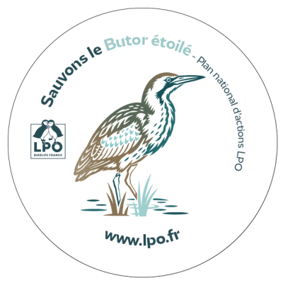 Autocollant LPO PNA - Sauvons le Butor étoilé