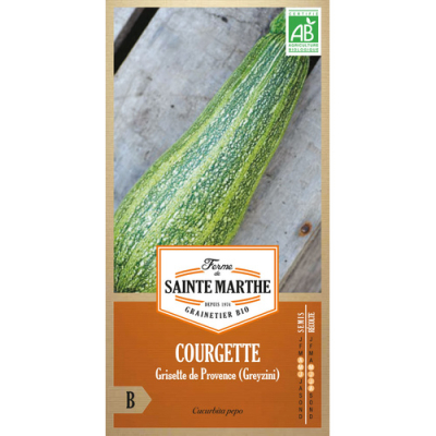Graines Bio Courgette Grisette de Provence