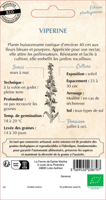 Graines Bio Vipérine