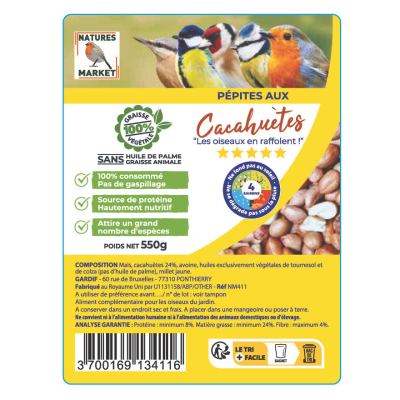 Pépites aux cacahuètes