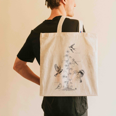 Tote bag LPO - Oiseaux des jardins