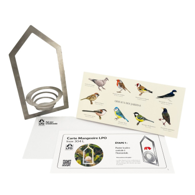 Carte pop-up Mangeoire Oiseaux LPO