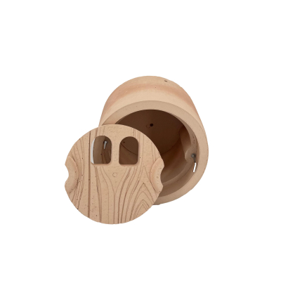 Nichoir cylindrique à encastrer pour moineaux