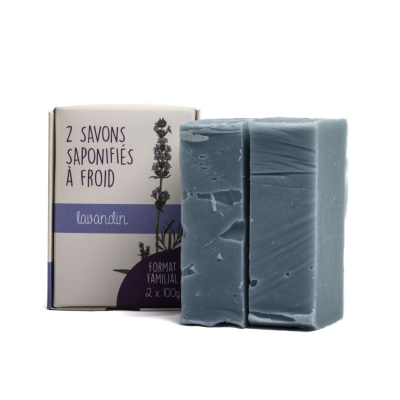 Lot de 2 savons bio Lavandin