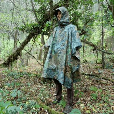 Poncho de camouflage