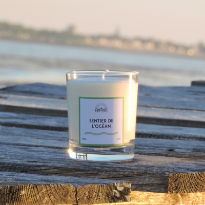Bougie artisanale - Sentier de l'océan (180g)