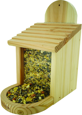 Mangeoire pour écureuils en bois