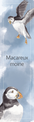 Marque-page LPO Collection littoral Macareux moine