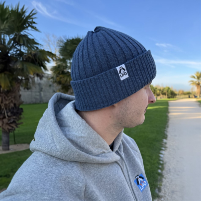Bonnet LPO en jean recyclé bleu denim