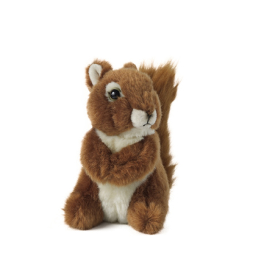 Peluche écureuil roux 14 cm