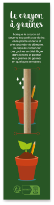 Crayon de bois LPO à planter thym