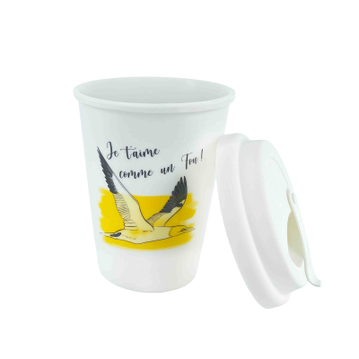Mug nomade LPO - Je t'aime comme un fou !