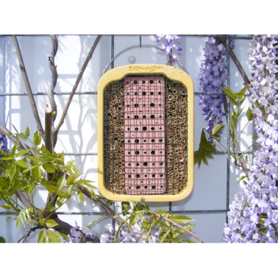 Ruche à insectes Schwegler en terre et roseau