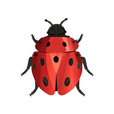 Coccinelle 3D en papier, DIY