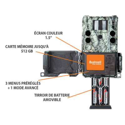 Piège photographique Bushnell Core S 4K 30MP No Glow