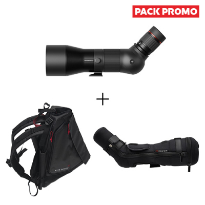 Pack longue-vue Kite KSP 80 HD2 + Oculaire 25-50x + Étui Skua + Sac à dos Viato